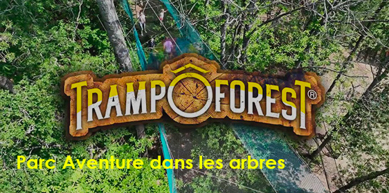 Inédit Trampoforest au Parc animalier Aveyron